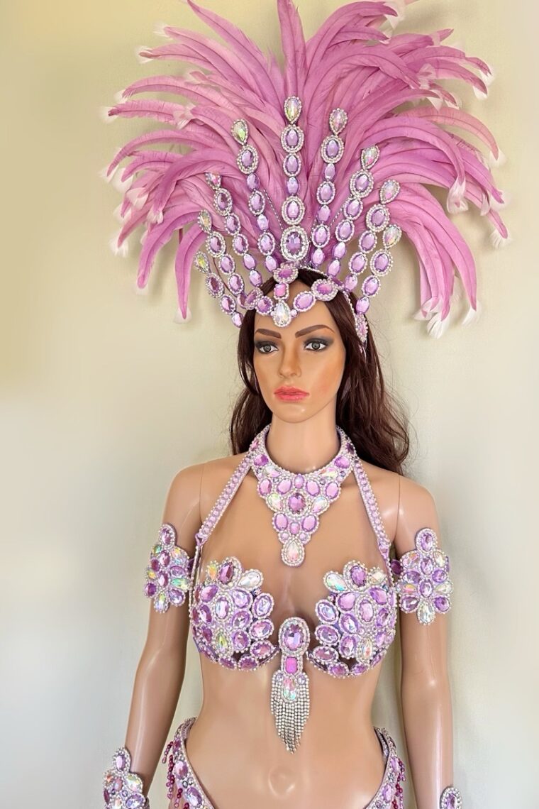 Carnival Queen - Lavender Samba Costume by Miss Glamurosa Costumes