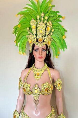 Divine Star - green samba costume by Miss Glamurosa Costumes