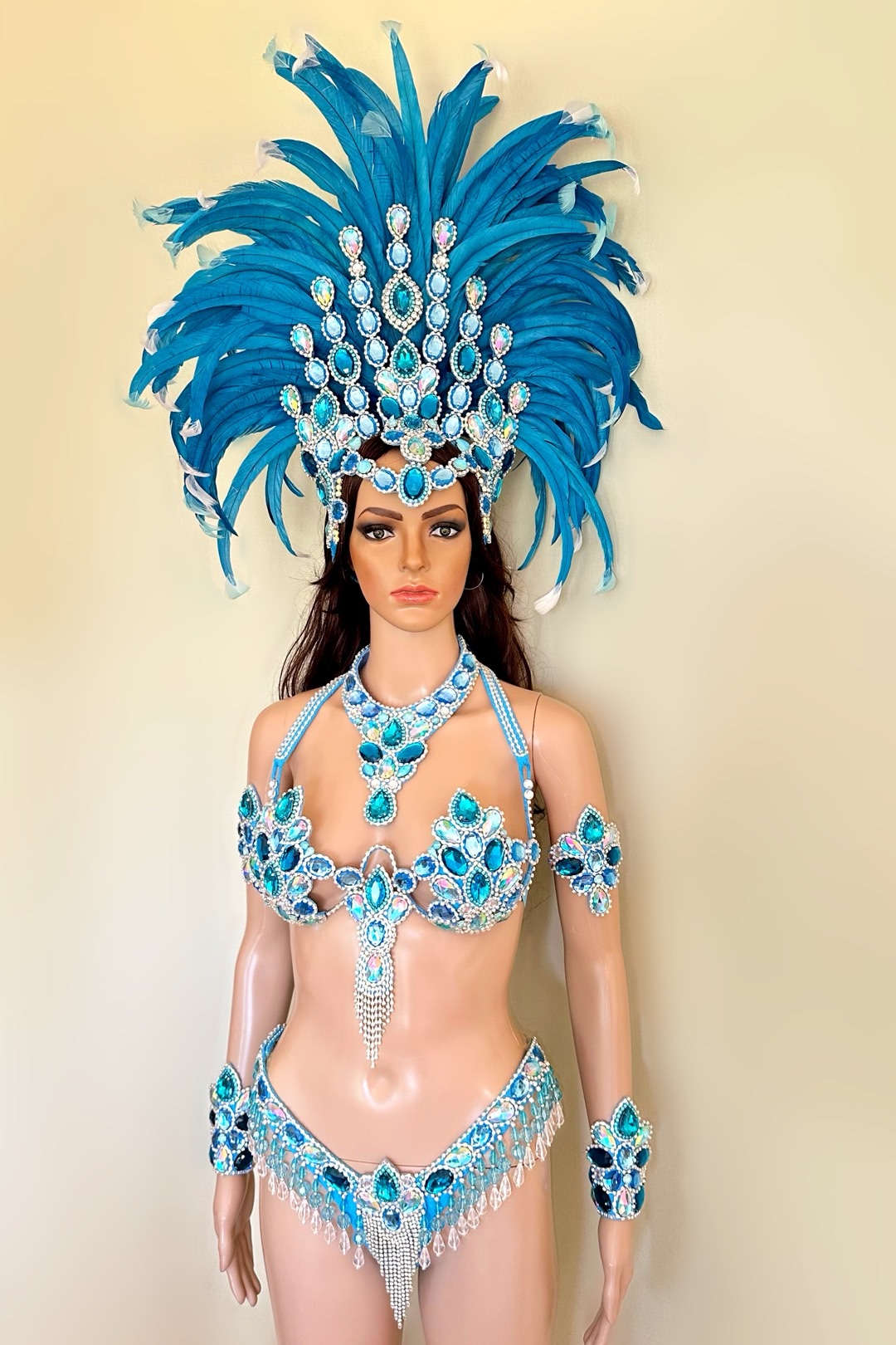 Mystical Luxe - blue samba costume by Miss Glamurosa Costumes