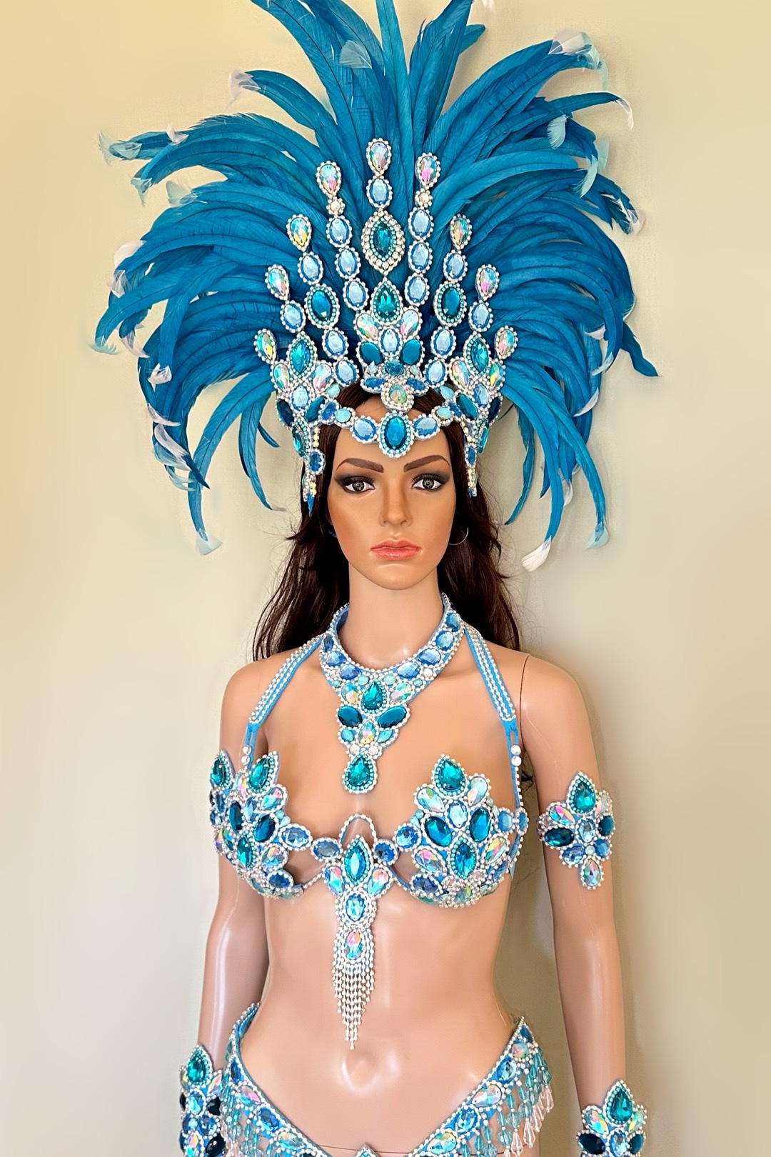 Mystical Luxe - blue samba costume by Miss Glamurosa Costumes