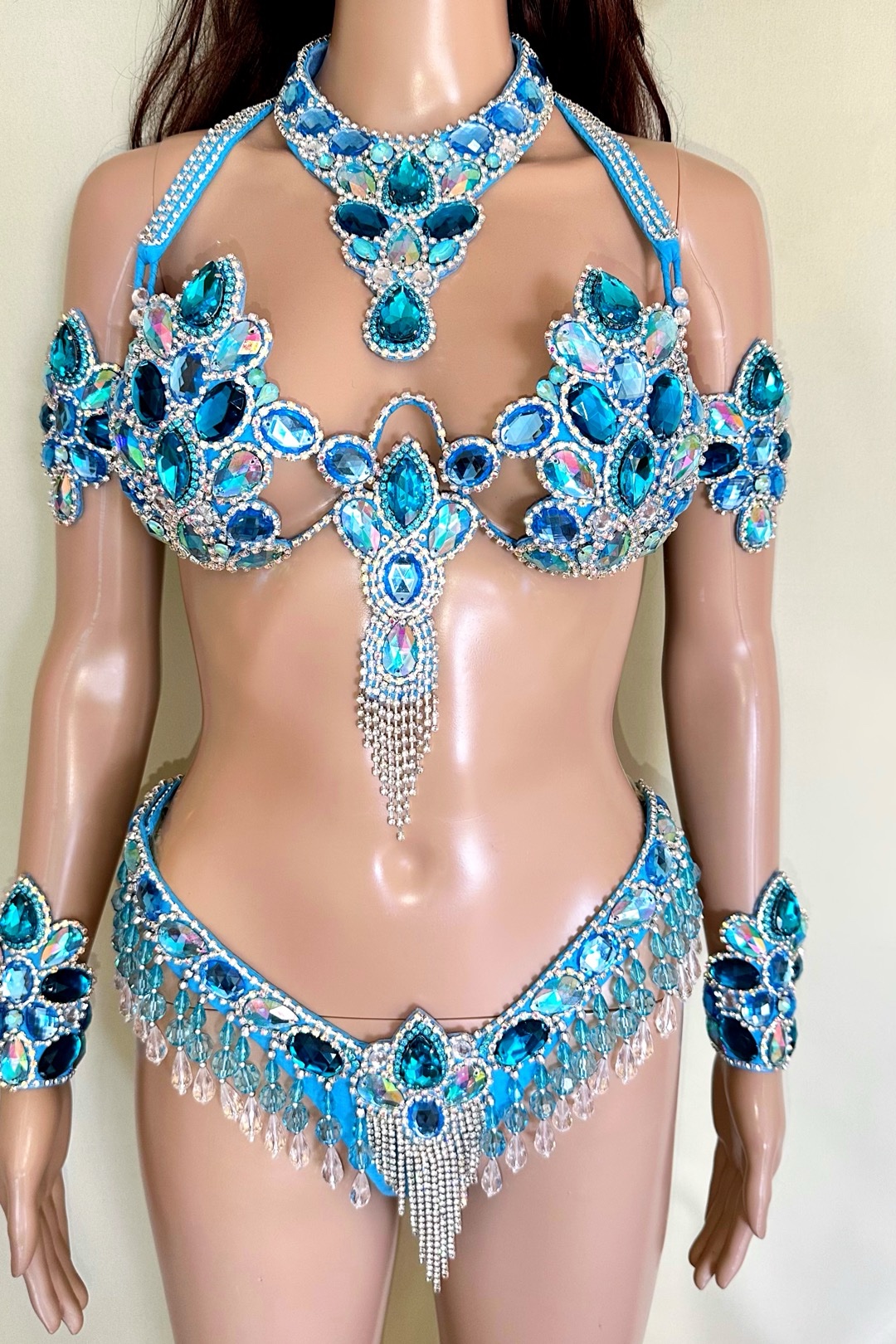Mystical Luxe - blue samba costume by Miss Glamurosa Costumes