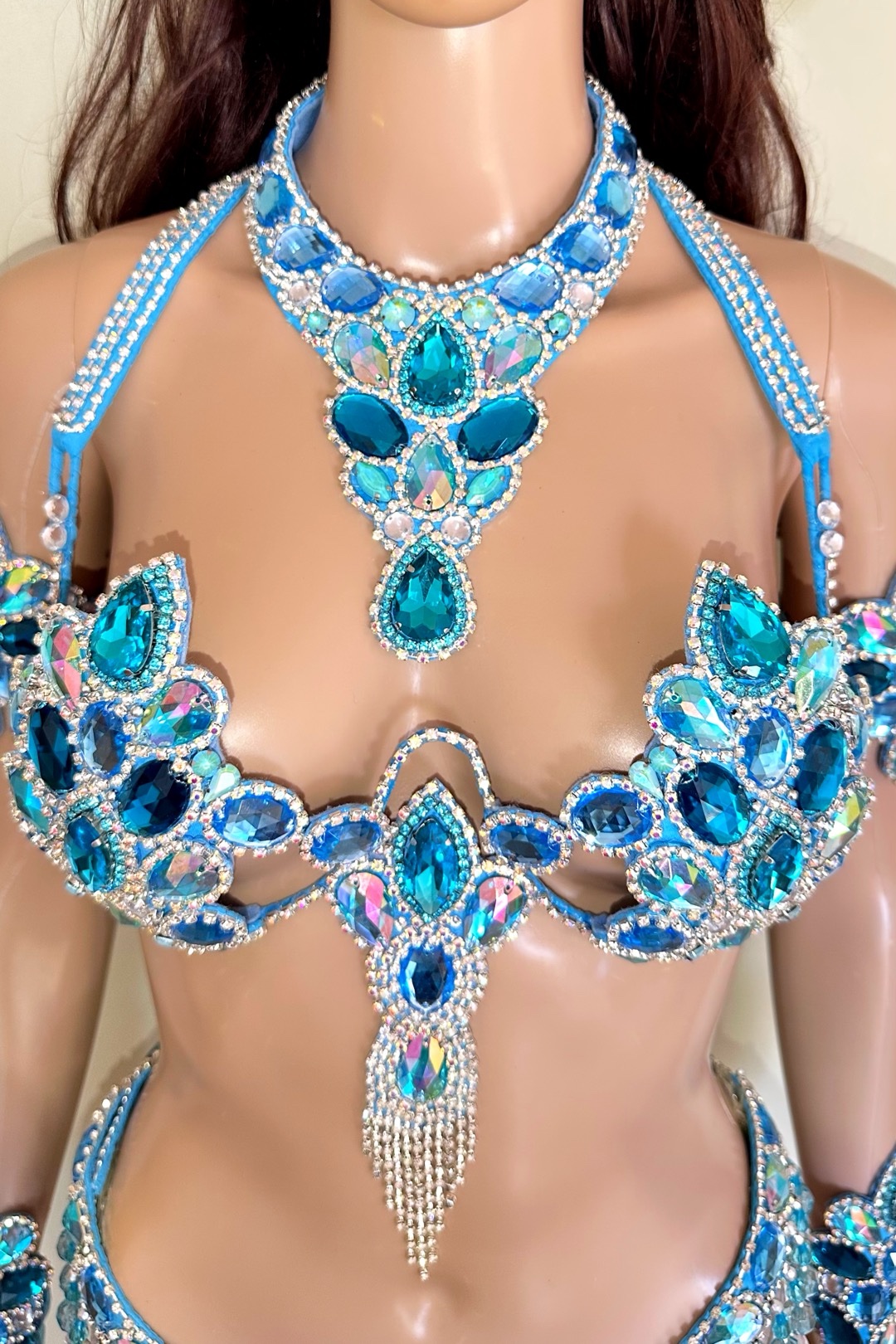 Mystical Luxe - blue samba costume by Miss Glamurosa Costumes