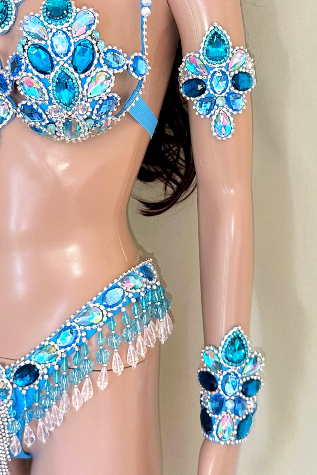 Mystical Luxe - blue samba costume by Miss Glamurosa Costumes