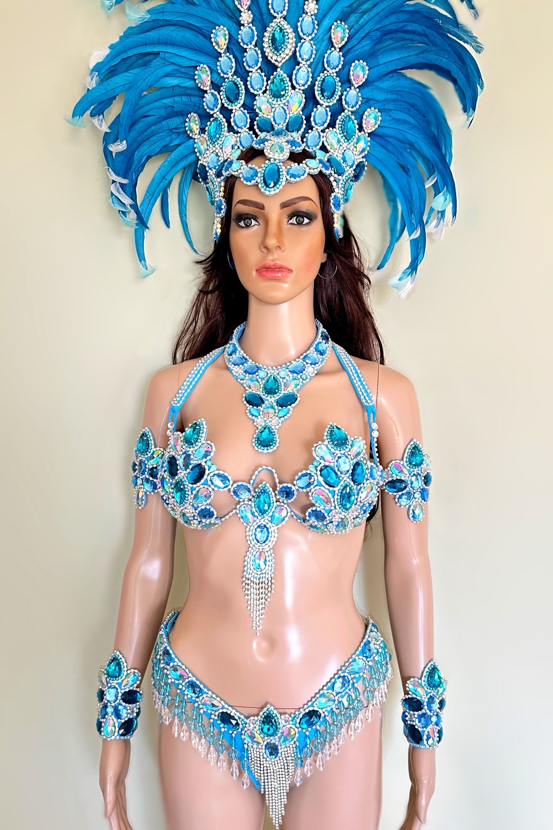 Mystical Luxe - blue samba costume by Miss Glamurosa Costumes