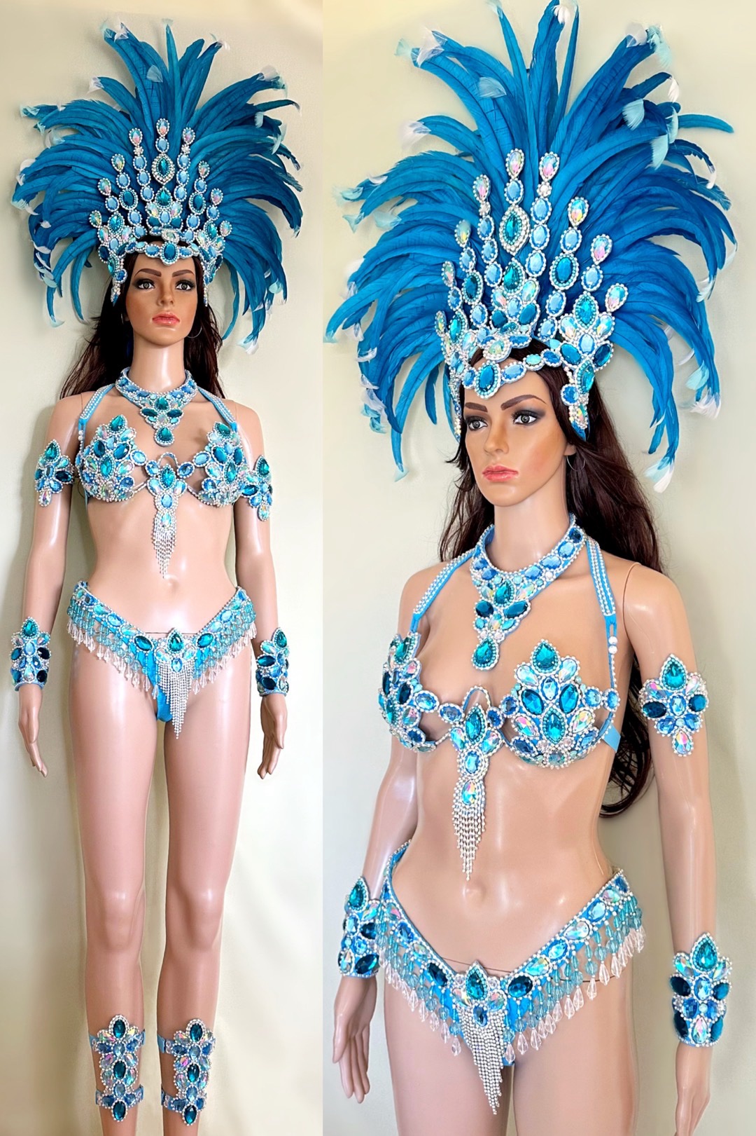 Mystical Luxe - blue samba costume by Miss Glamurosa Costumes