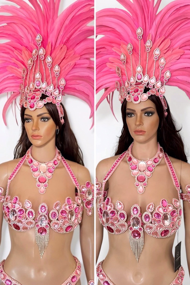 Encantada - New Pink Samba Costume by Miss Glamurosa Costumes