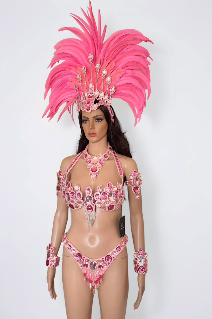 Encantada - New Pink Samba Costume by Miss Glamurosa Costumes