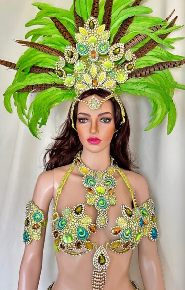 Miss Glamurosa Costumes | Amana Samba Costume for sale | Complete Handmade Set