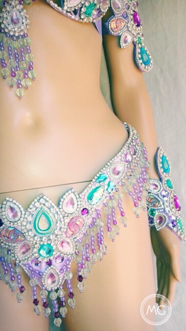 Fiesta Orquidea Samba Costume by Miss Glamurosa Costumes