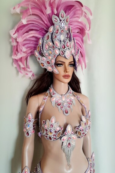 Syrena - NEW pink Samba Costume by Miss Glamurosa Costumes