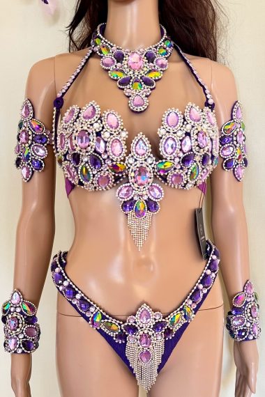 Perla Violeta - Purple Samba Costume by Miss Glamurosa Costumes