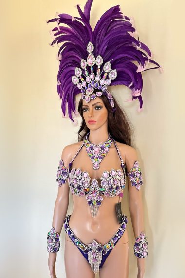 Perla Violeta - Purple Samba Costume by Miss Glamurosa Costumes
