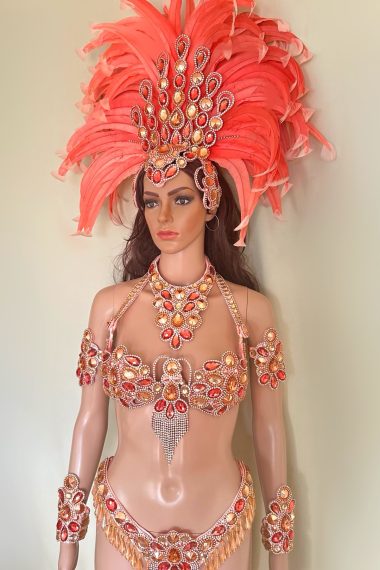 Juicy Peach Samba Costume by Miss Glamurosa Costumes