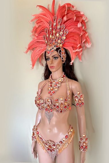 Juicy Peach Samba Costume by Miss Glamurosa Costumes
