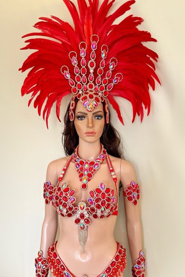 Scarlet - Red Samba Costume by Miss Glamurosa Costumes