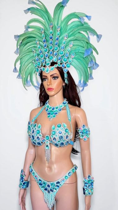 Starlight Blue Samba Costume by Miss Glamurosa Costumes